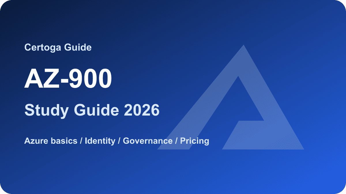 AZ-900 Study Guide 2026 cover