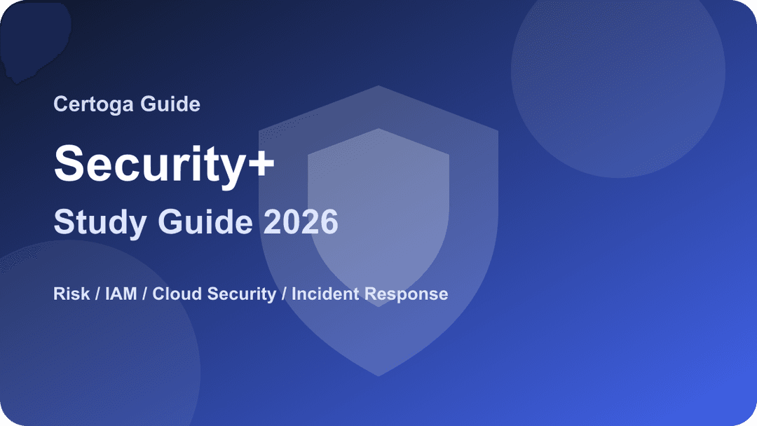 Security+ Study Guide 2026 cover