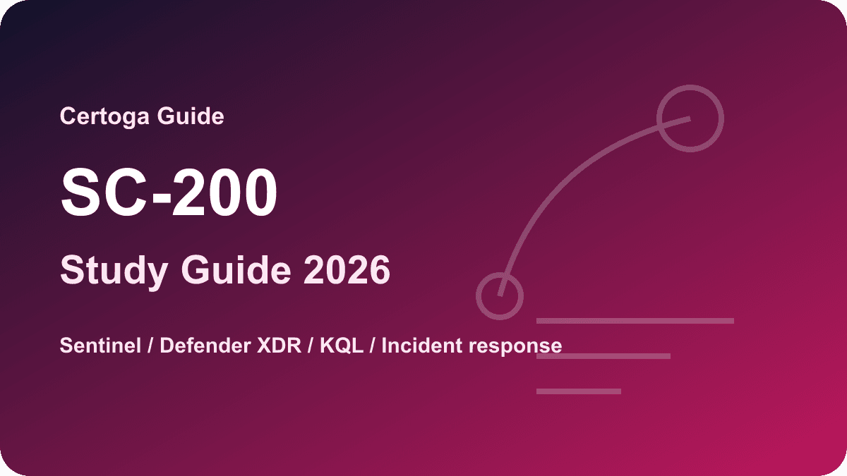 SC-200 Study Guide 2026 cover